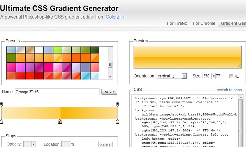 Ultimate CSS Gradient Generator